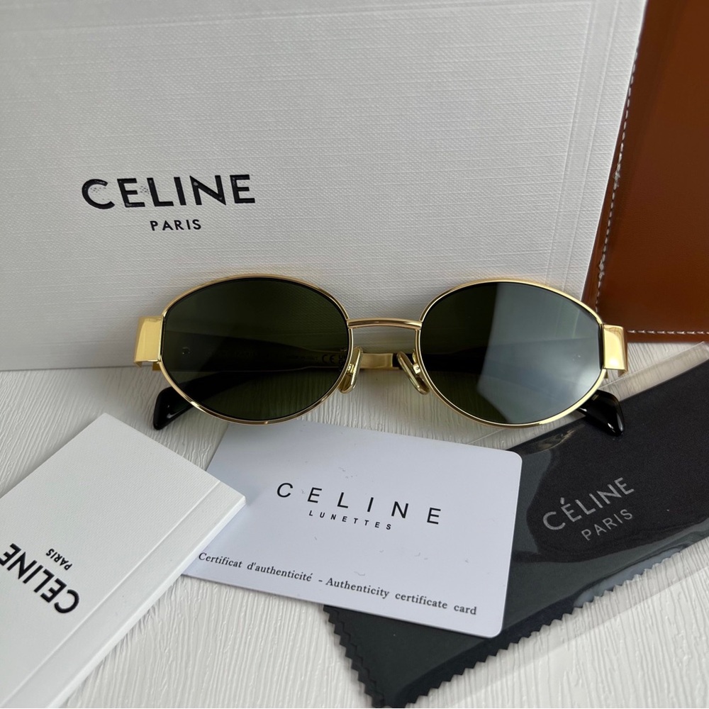 NO.500 Celine TRIOMPHE METAL 01 SUNGLASSES IN METAL